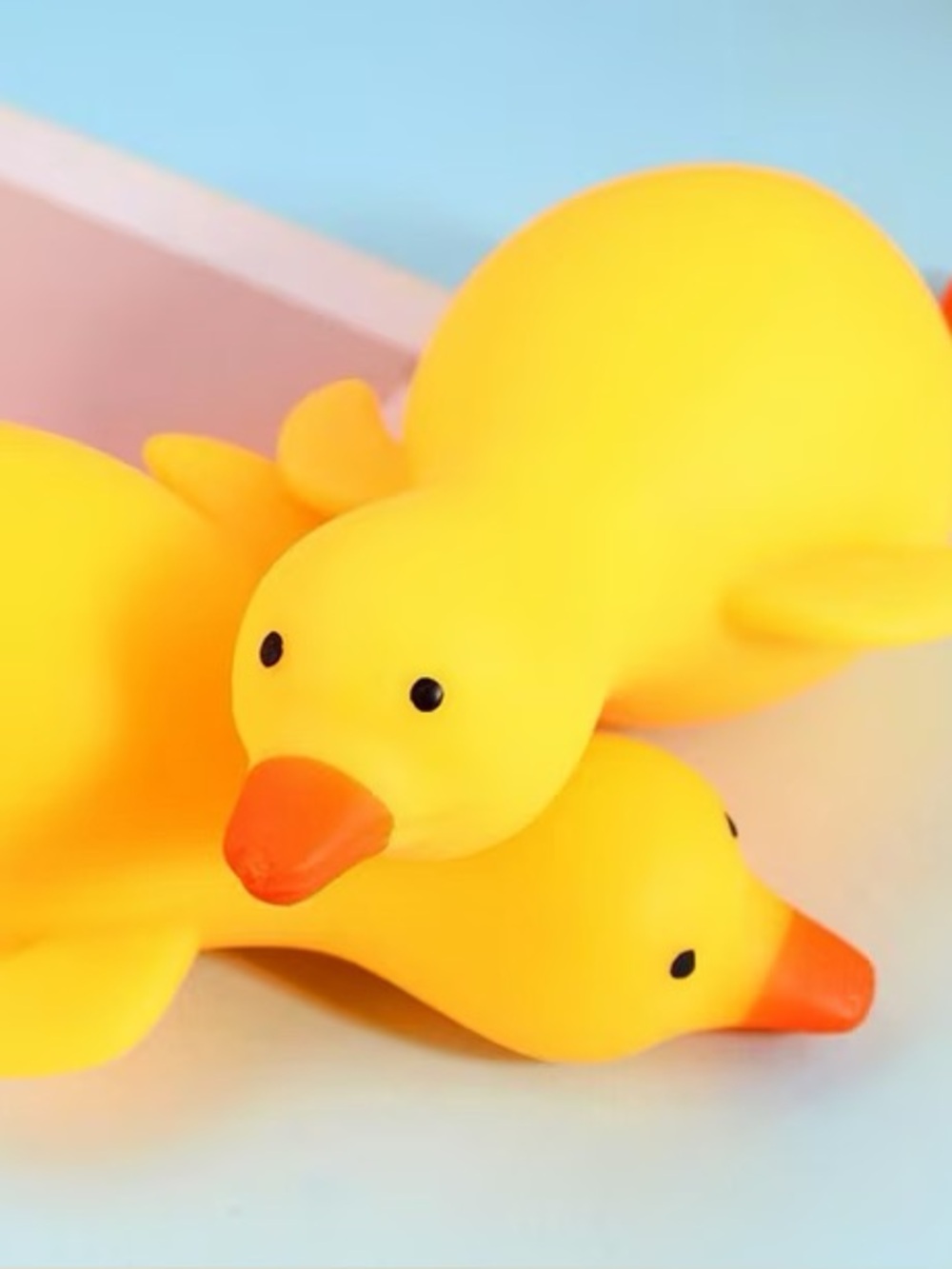 Yellow Shaving Cream Squishy Yellow Duck Toy NWT
